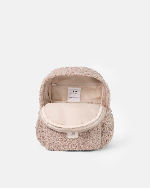 7AM Enfant Teddy Backpack - Oatmeal- Bambi Baby