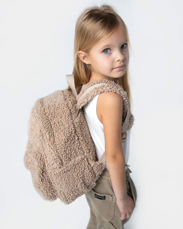 7AM Enfant Teddy Backpack - Oatmeal- Bambi Baby