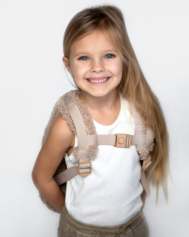 7AM Enfant Teddy Backpack - Oatmeal- Bambi Baby