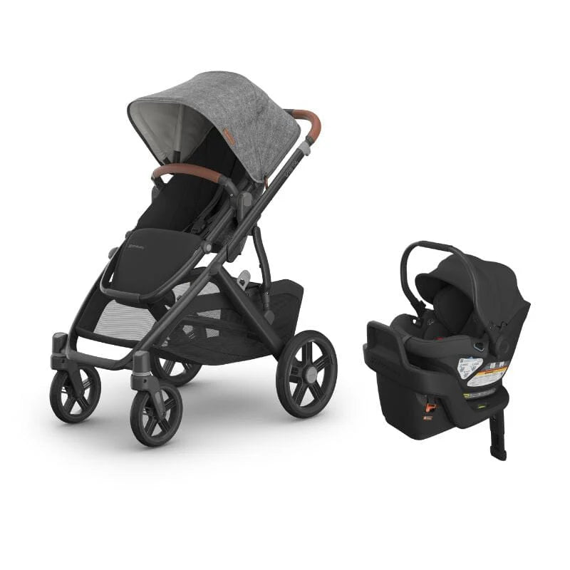 UPPAbaby Vista V3 From Birth Single Travel System (Stroller + Aria Infant Car Seat)- Bambi Baby