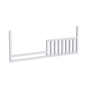 Ash Linen Wood Rowan Convertible Toddler Rail - Side View | Bambi Baby