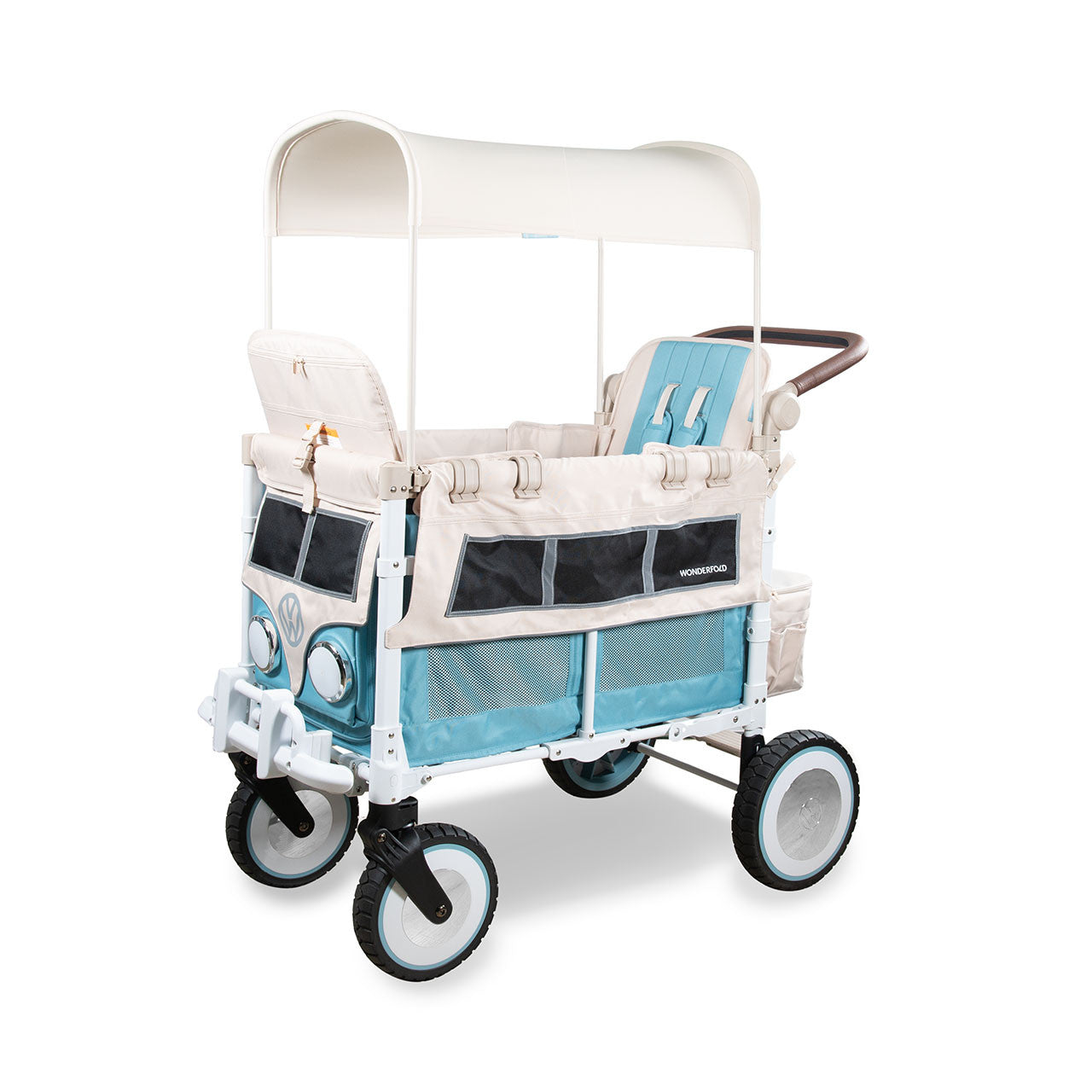 Wonderfold VW2 Volkswagon Stroller Wagon in Bondi Blue - Bambi Baby