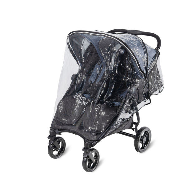 double stroller with rain cover Valco Baby Slim Twin Rain Cover