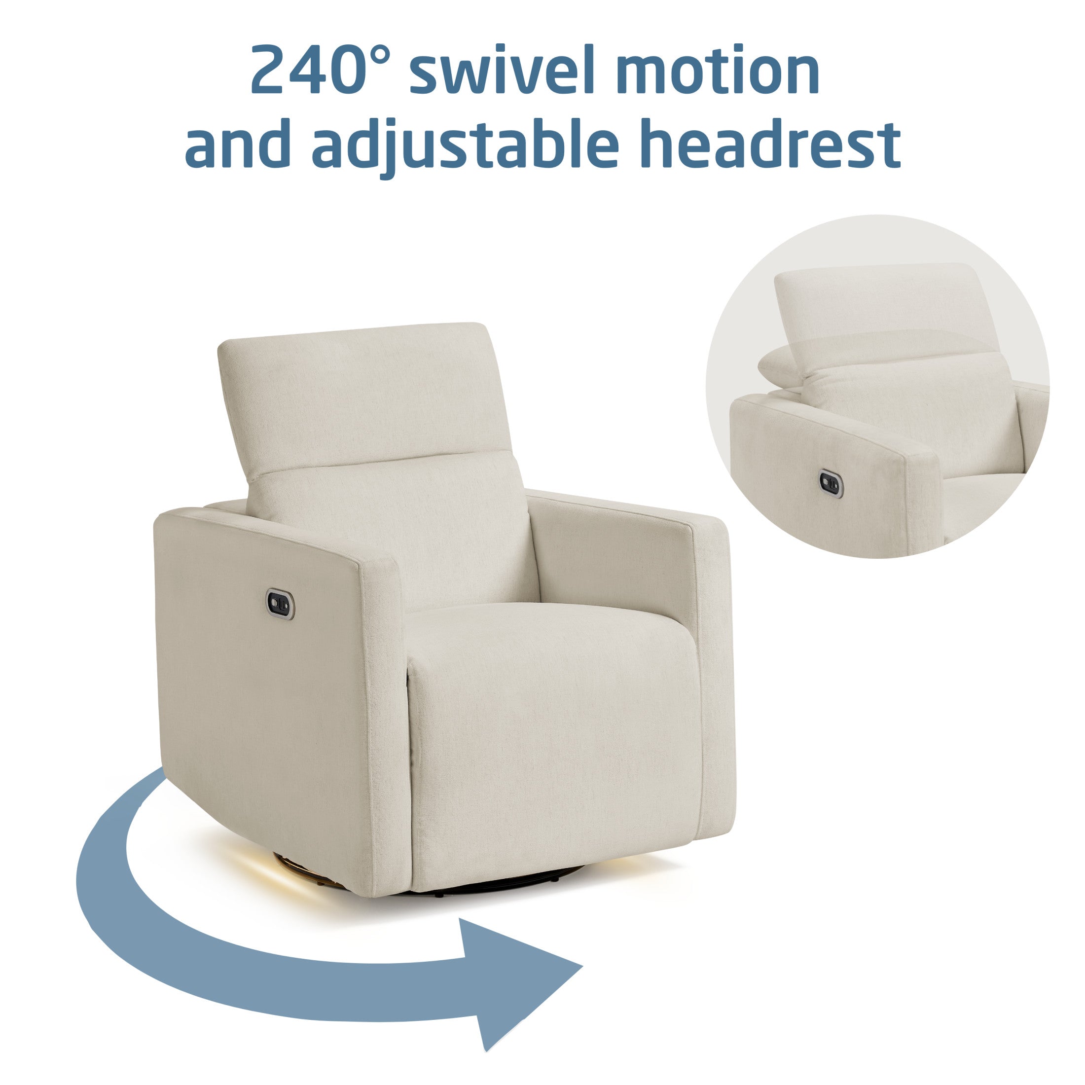 Maxi Cosi Isla Swivel Glider and Power Recliner- Bambi Baby