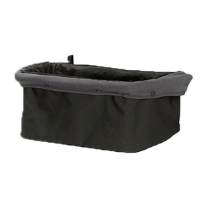 Black Fabric Veer Foldable Storage Basket - Side View | Bambi Baby