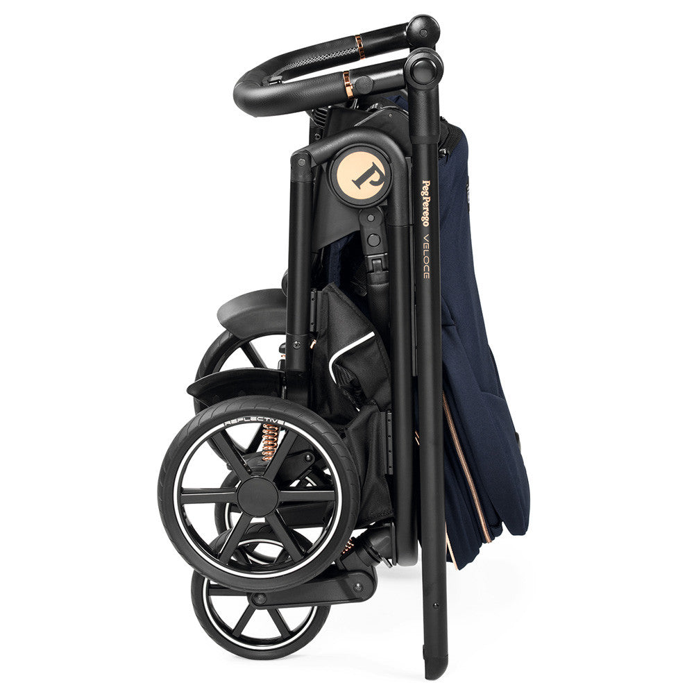 Peg Perego Veloce Stroller in Blue Shine- Bambi Baby