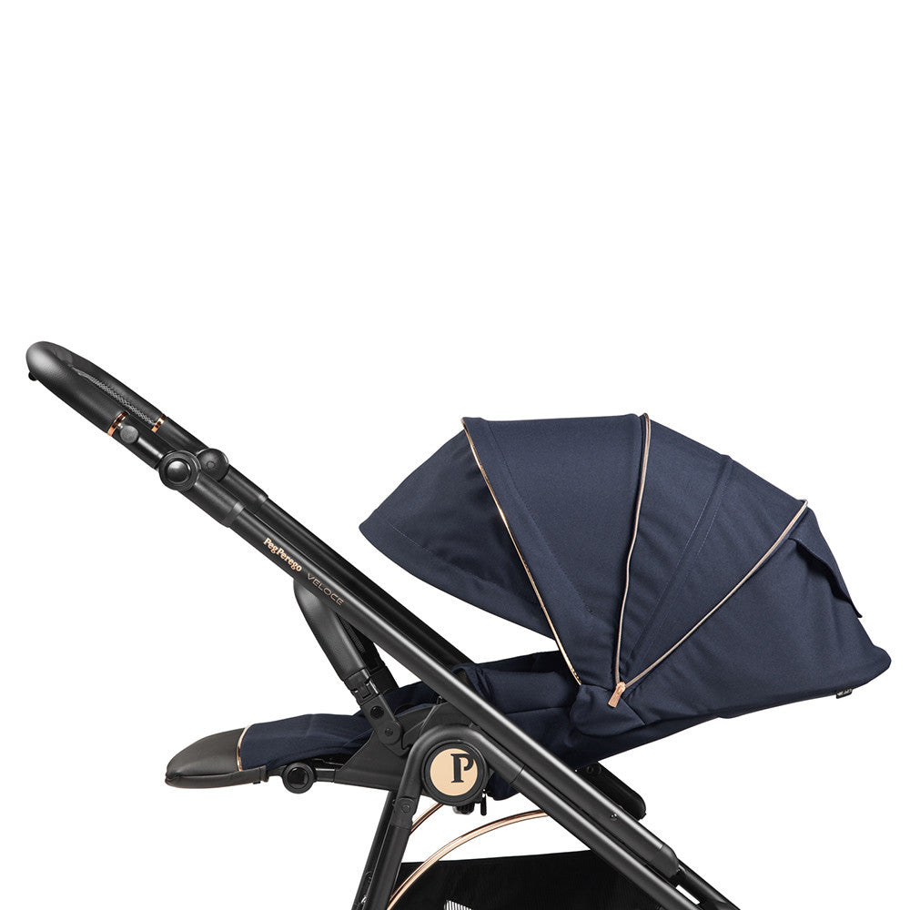 Peg Perego Veloce Stroller in Blue Shine- Bambi Baby