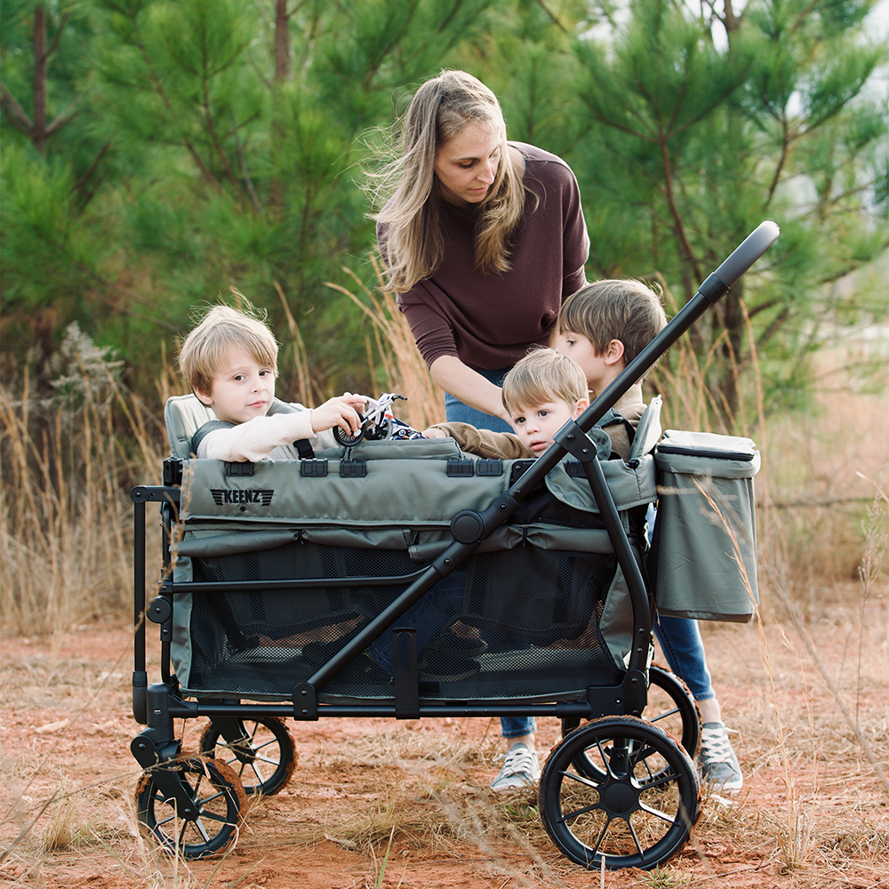 keenz stroller wagon sand wheels Keenz VIVA 4-Passenger Stroller Wagon Big Adventures, Made Compact
