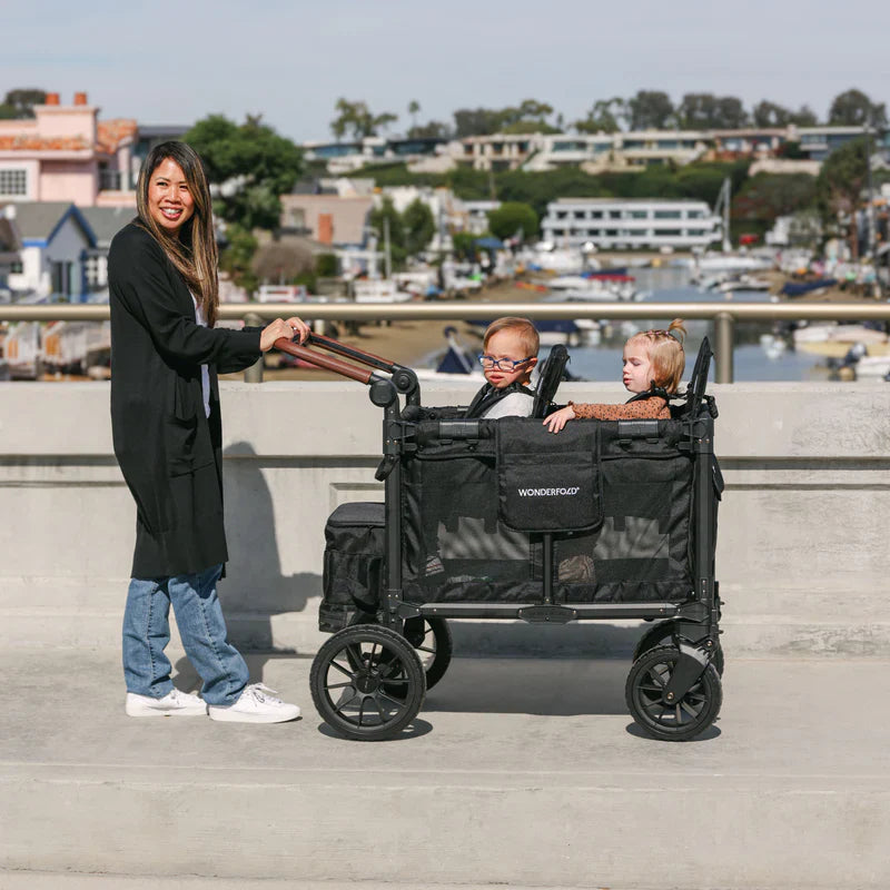 travel wagon stroller WonderFold W2 Luxe Pro Double Seater Stroller Wagon – Bambi Baby