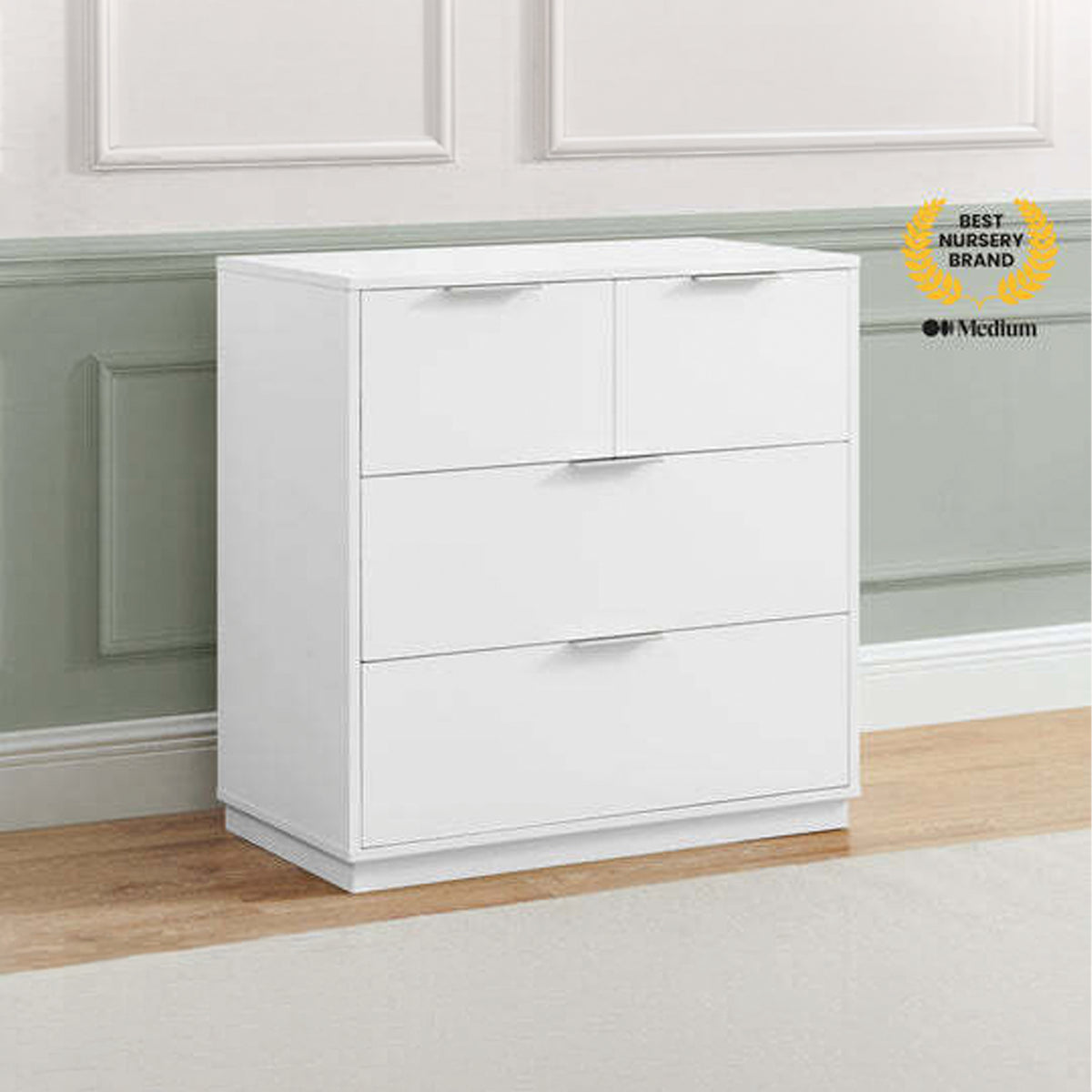Delta Children Forever 4 Drawer Dresser with Changing Top- Bambi Baby