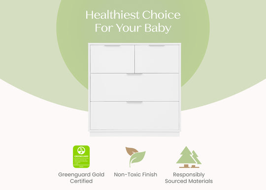 Delta Children Forever 4 Drawer Dresser with Changing Top- Bambi Baby
