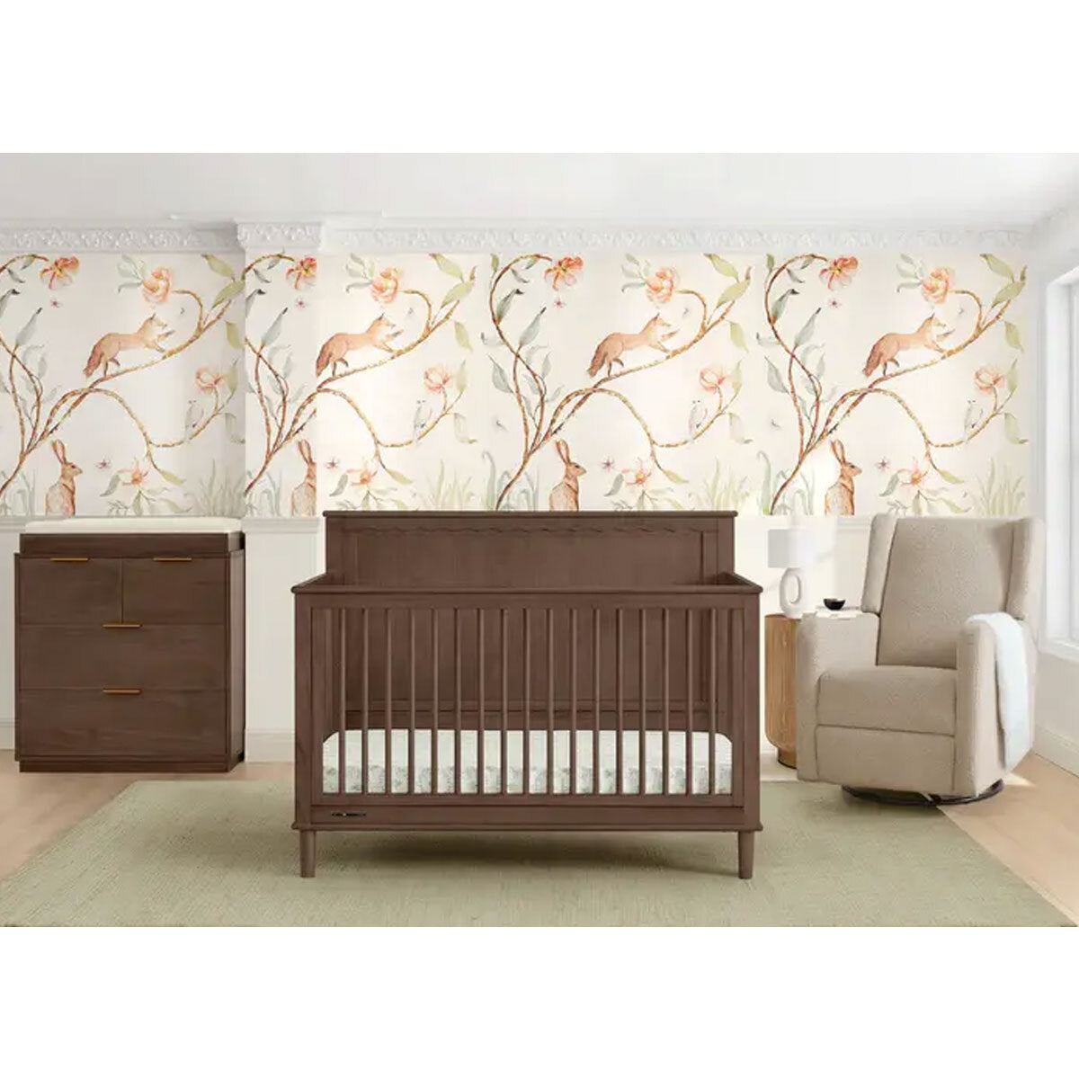 Delta Children Penelope 6-in-1 Convertible Crib- Bambi Baby