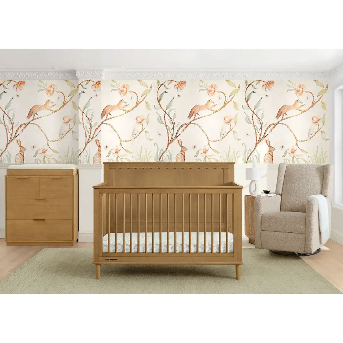 Delta Children Penelope 6-in-1 Convertible Crib- Bambi Baby