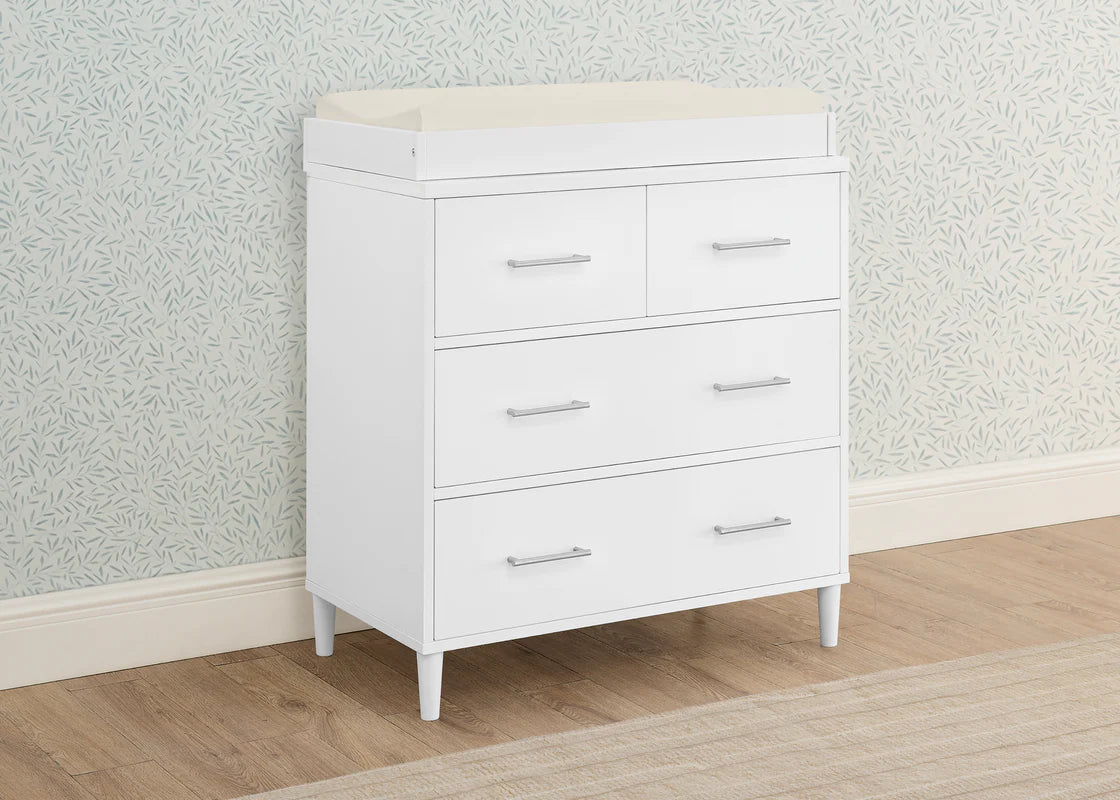 Delta Children Classic 4 Drawer Dresser with Changing Top- Bambi Baby