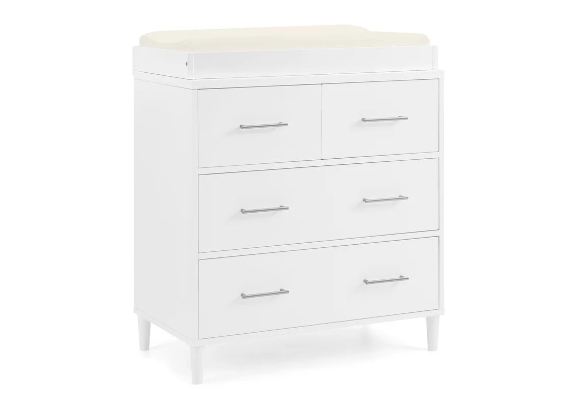 delta children's dresser Delta Children Classic 4 Drawer Dresser with Changing Top