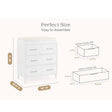 Delta Children Classic 4 Drawer Dresser with Changing Top - Bambi Baby