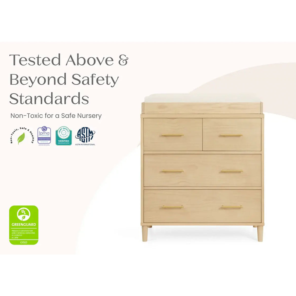 Delta Children Classic 4 Drawer Dresser with Changing Top