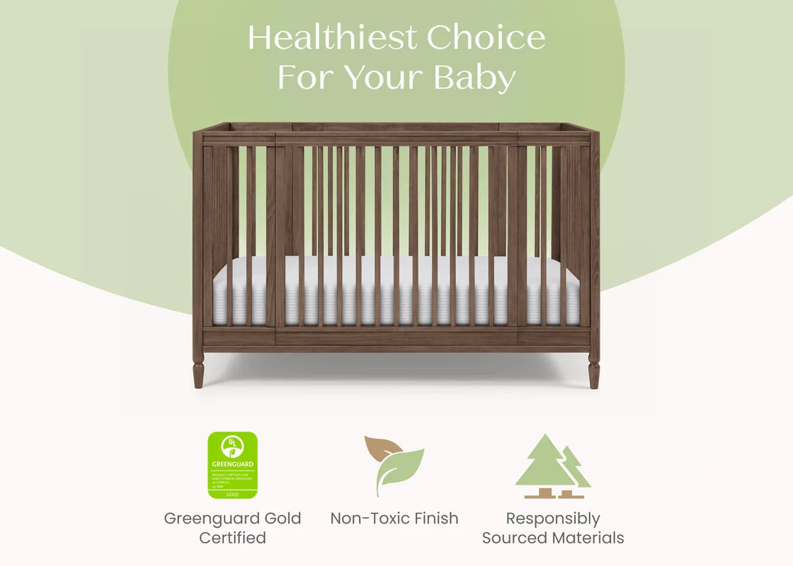 Delta Children Jalen Grow With Me 9-in-1 Convertible Bassinet to Crib- Bambi Baby