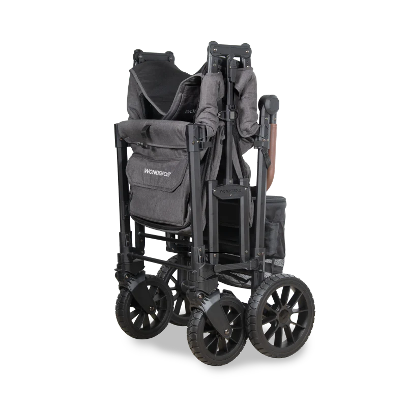WonderFold W2 Luxe Pro Double Seater Stroller Wagon- Bambi Baby