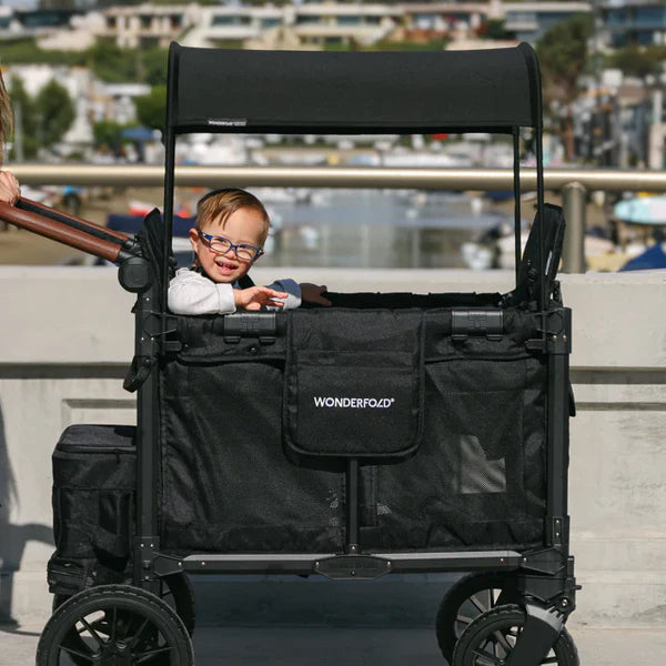double stroller wagon for infant and toddler WonderFold W2 Luxe Pro Double Seater Stroller Wagon – Bambi Baby