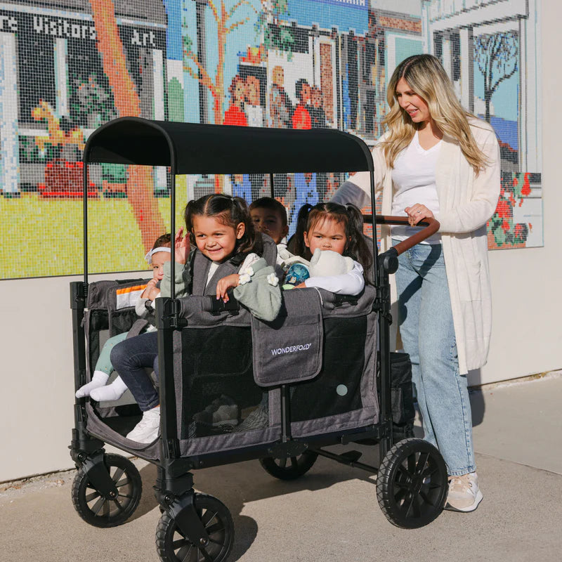 Wonderfold W4 Luxe Pro 4-Seater Stroller Wagon- Bambi Baby