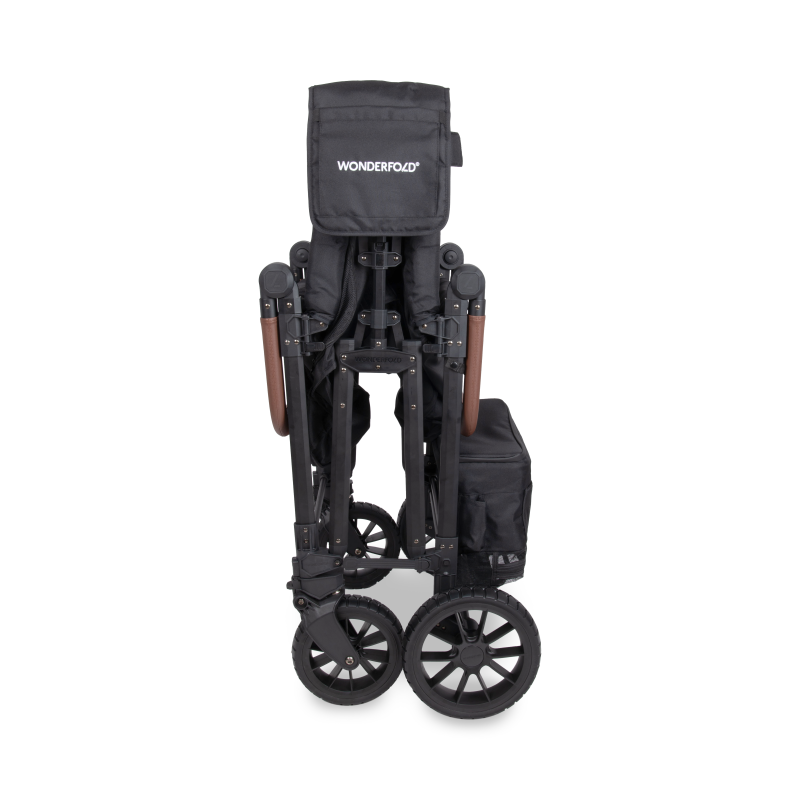 WonderFold W6 Luxe Pro Stroller Wagon - Black- Bambi Baby