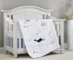 Oxford Baby Whale of a Time 3 pc Baby Crib Nursery Bedding Set