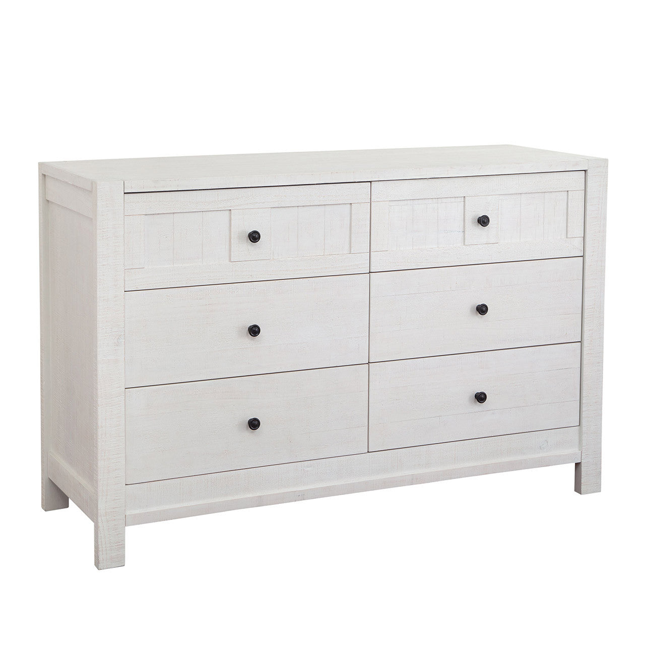Bella Vita Anzio Double Dresser in White Wash- Bambi Baby