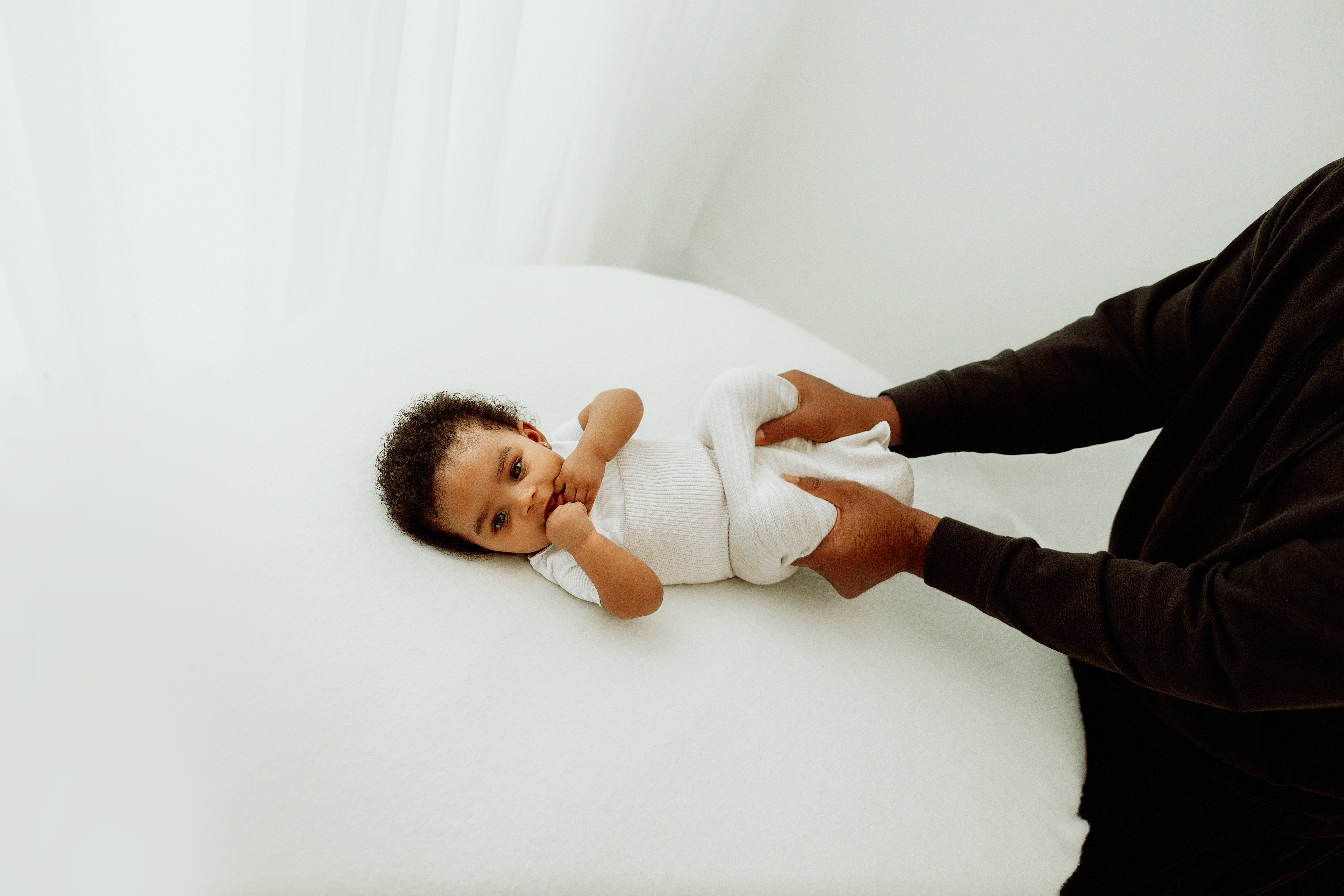 Swaddelini Bamboo Blend Beige Arms Out™ Short Sleeve Sleep Sack- Bambi Baby