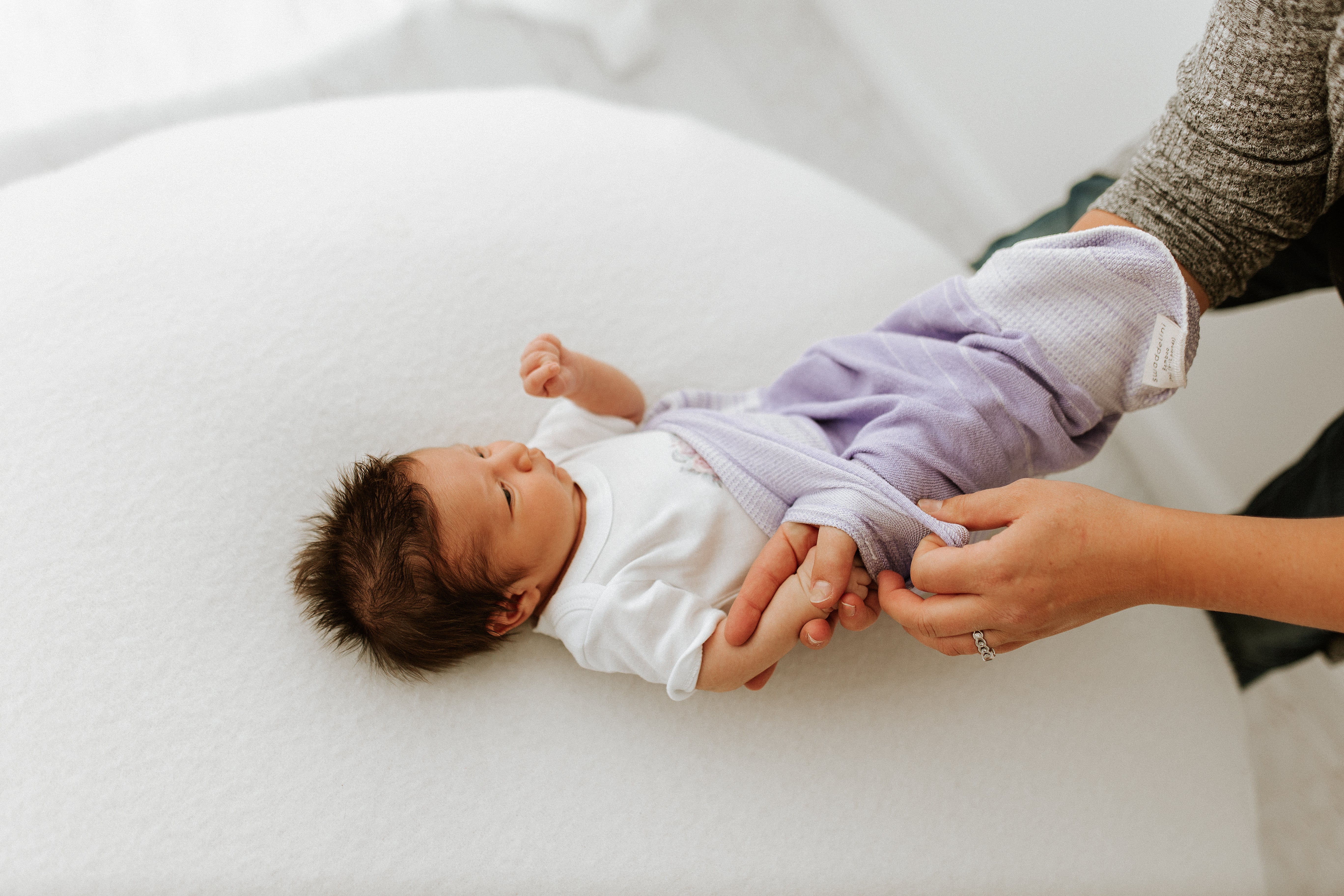 Swaddelini Lavender Swaddle Sleep Sack- Bambi Baby