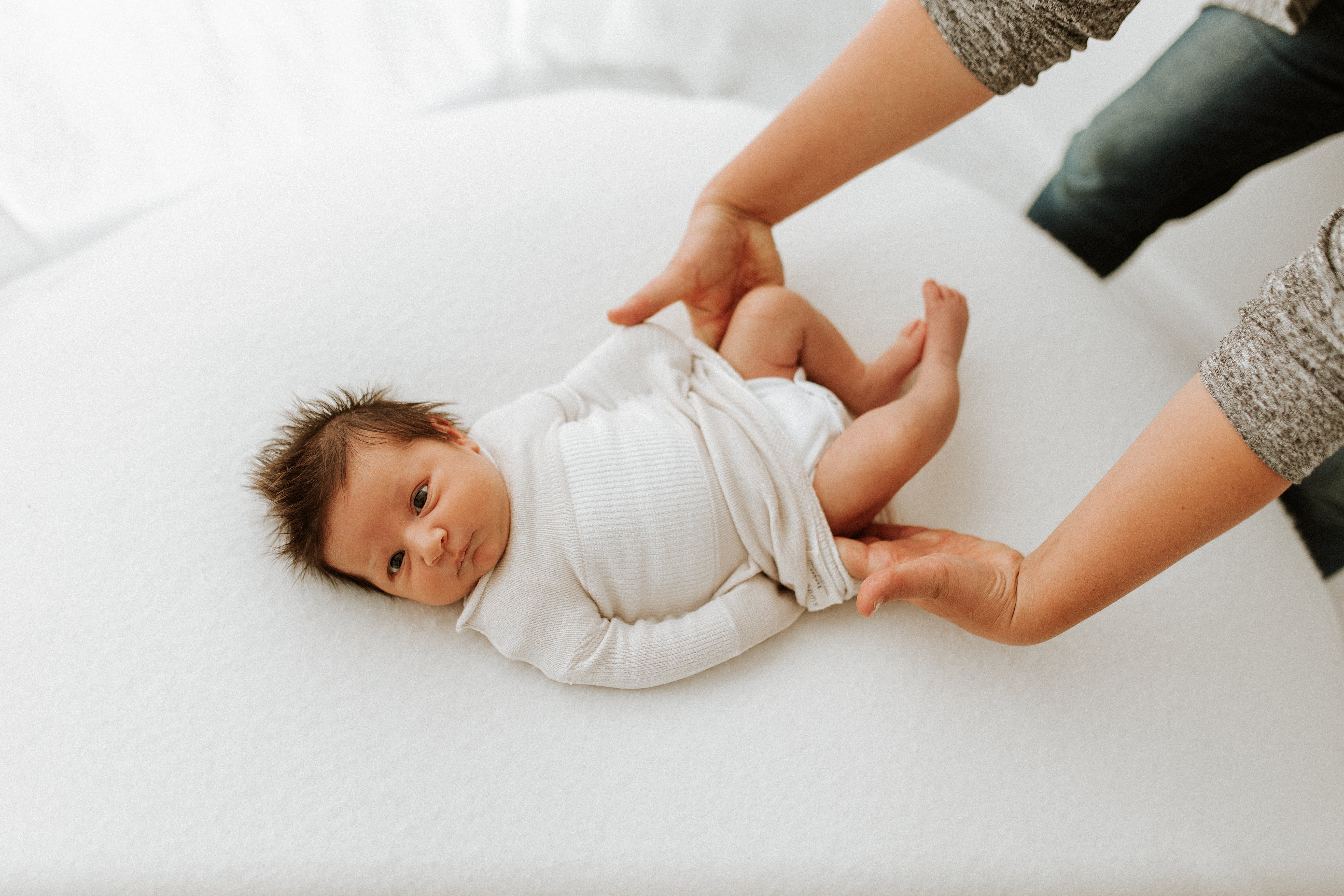 Swaddelini Bamboo Blend Beige Swaddle Sleep Sack- Bambi Baby