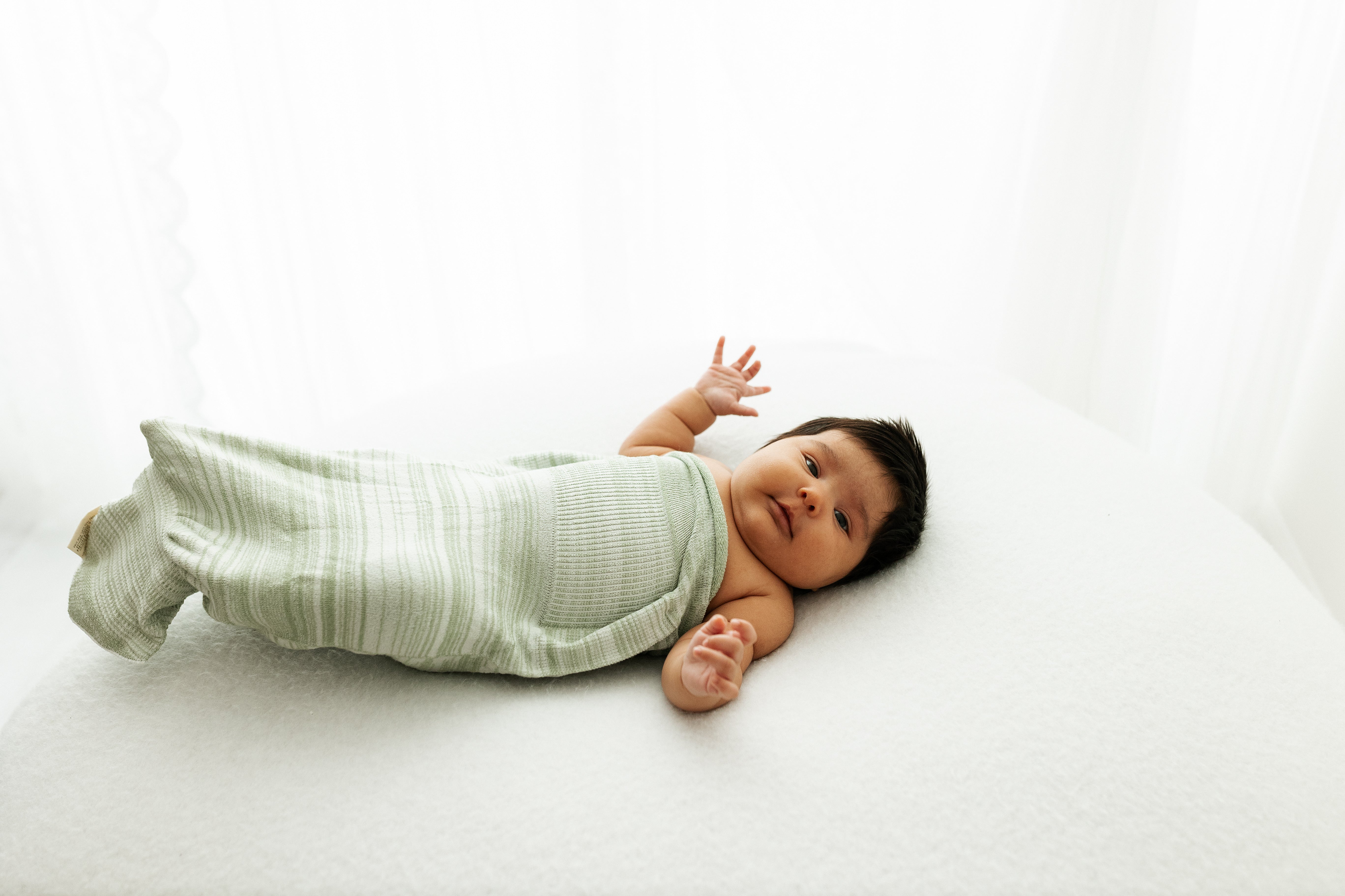 Swaddelini Bamboo Blend Mint Swaddle Sleep Sack- Bambi Baby
