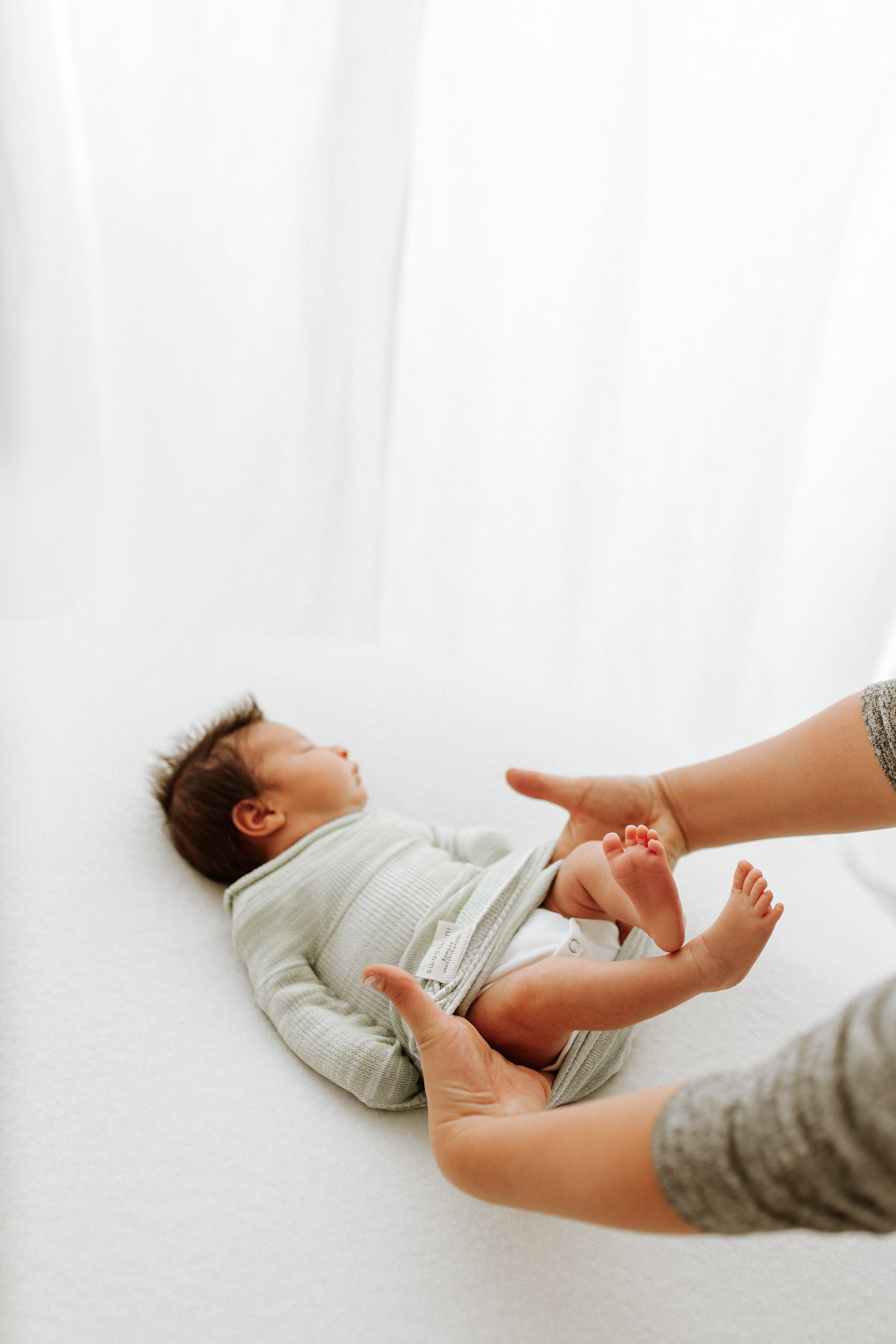 Swaddelini Bamboo Blend Mint Swaddle Sleep Sack- Bambi Baby