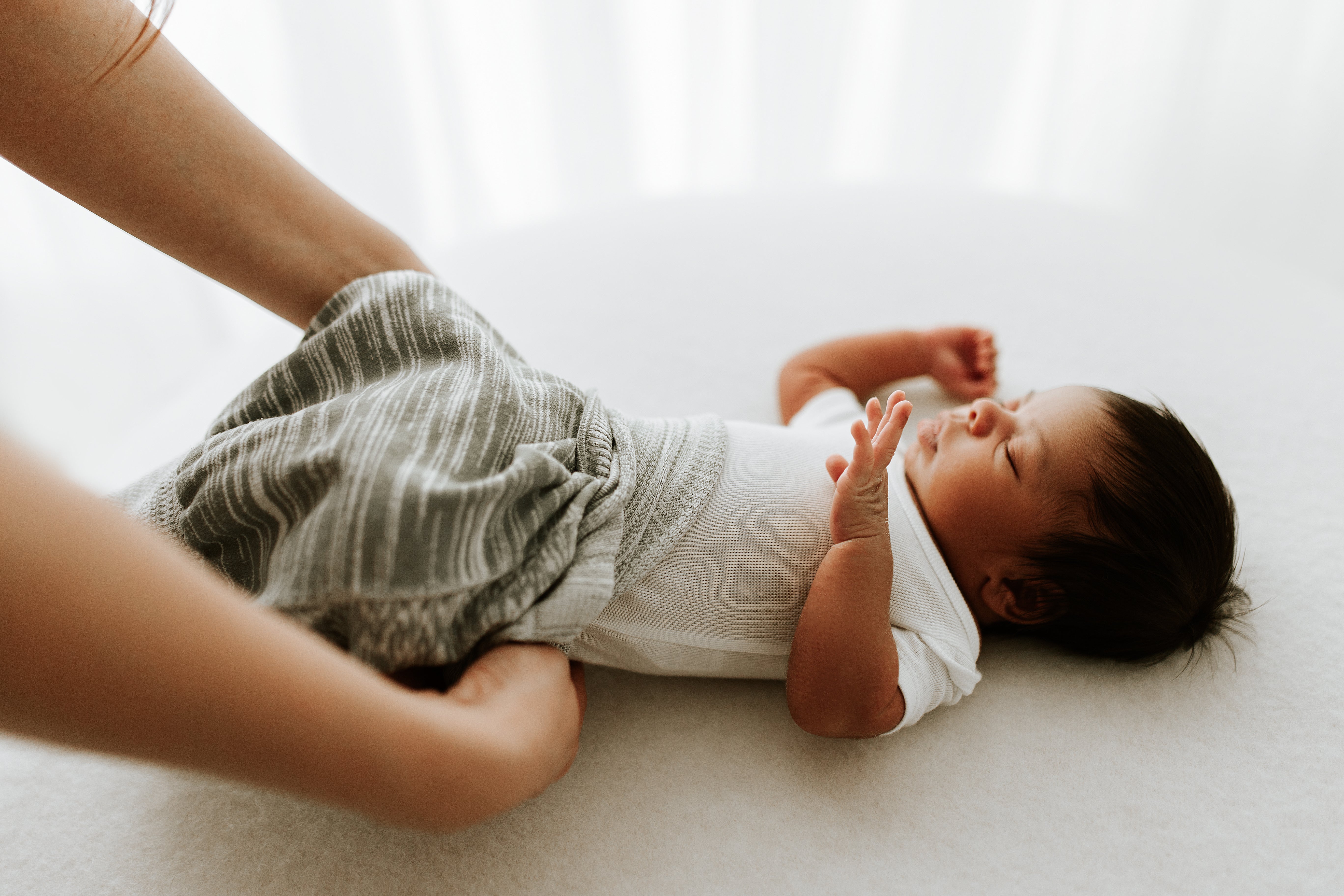 Swaddelini Grey Swaddle Sleep Sack- Bambi Baby