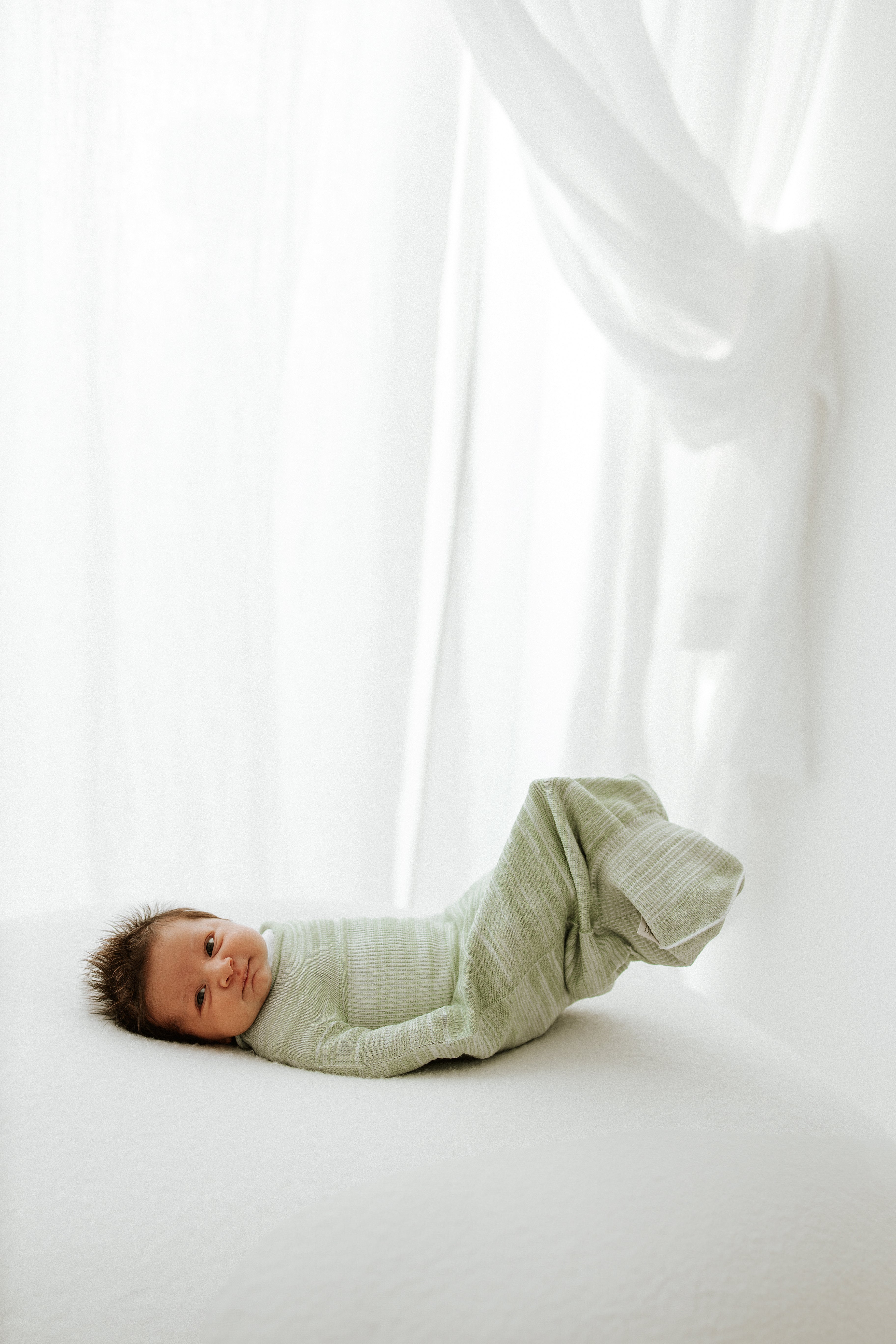 Swaddelini Bamboo Blend Mint Swaddle Sleep Sack- Bambi Baby