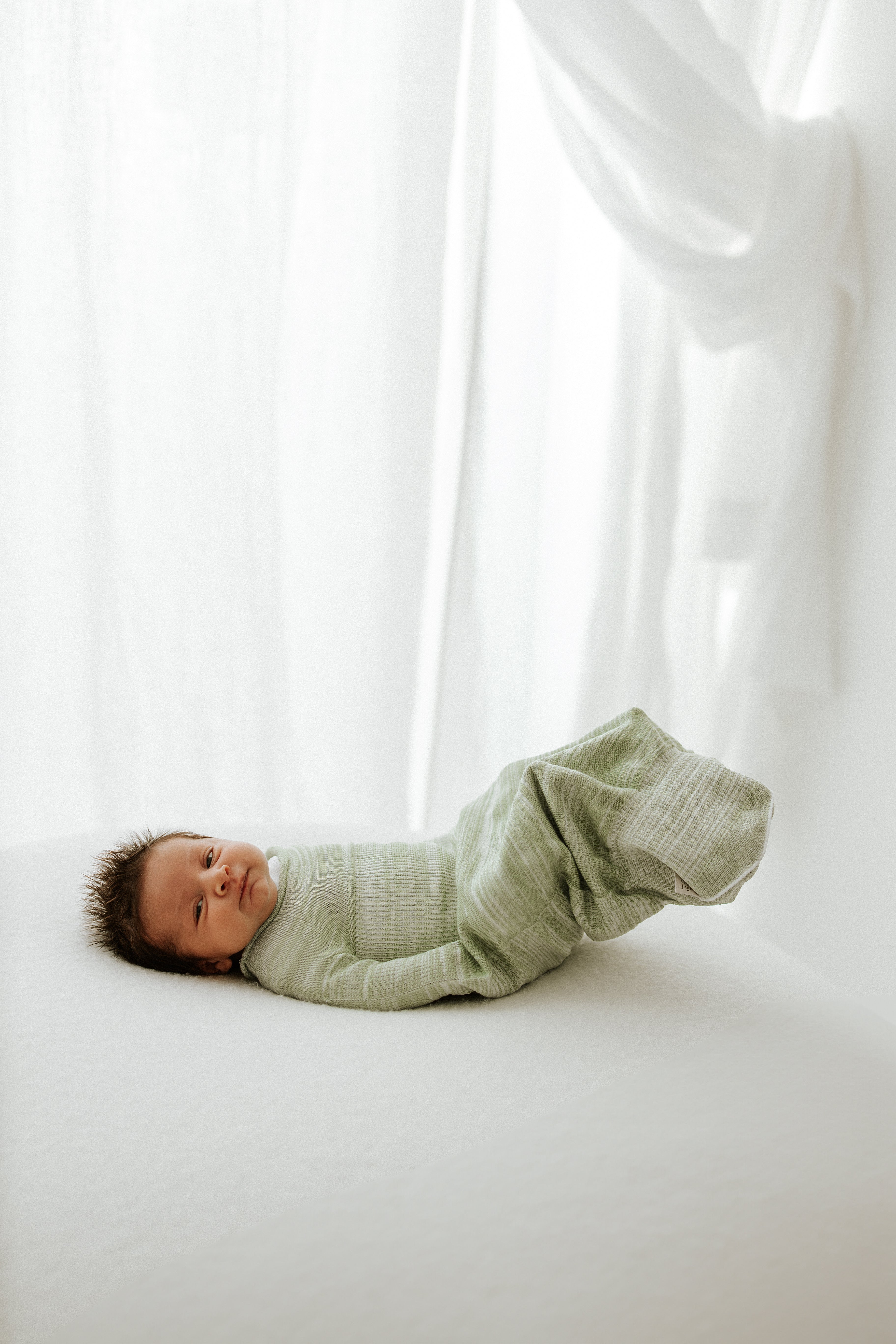 Swaddelini Bamboo Blend Mint Swaddle Sleep Sack- Bambi Baby