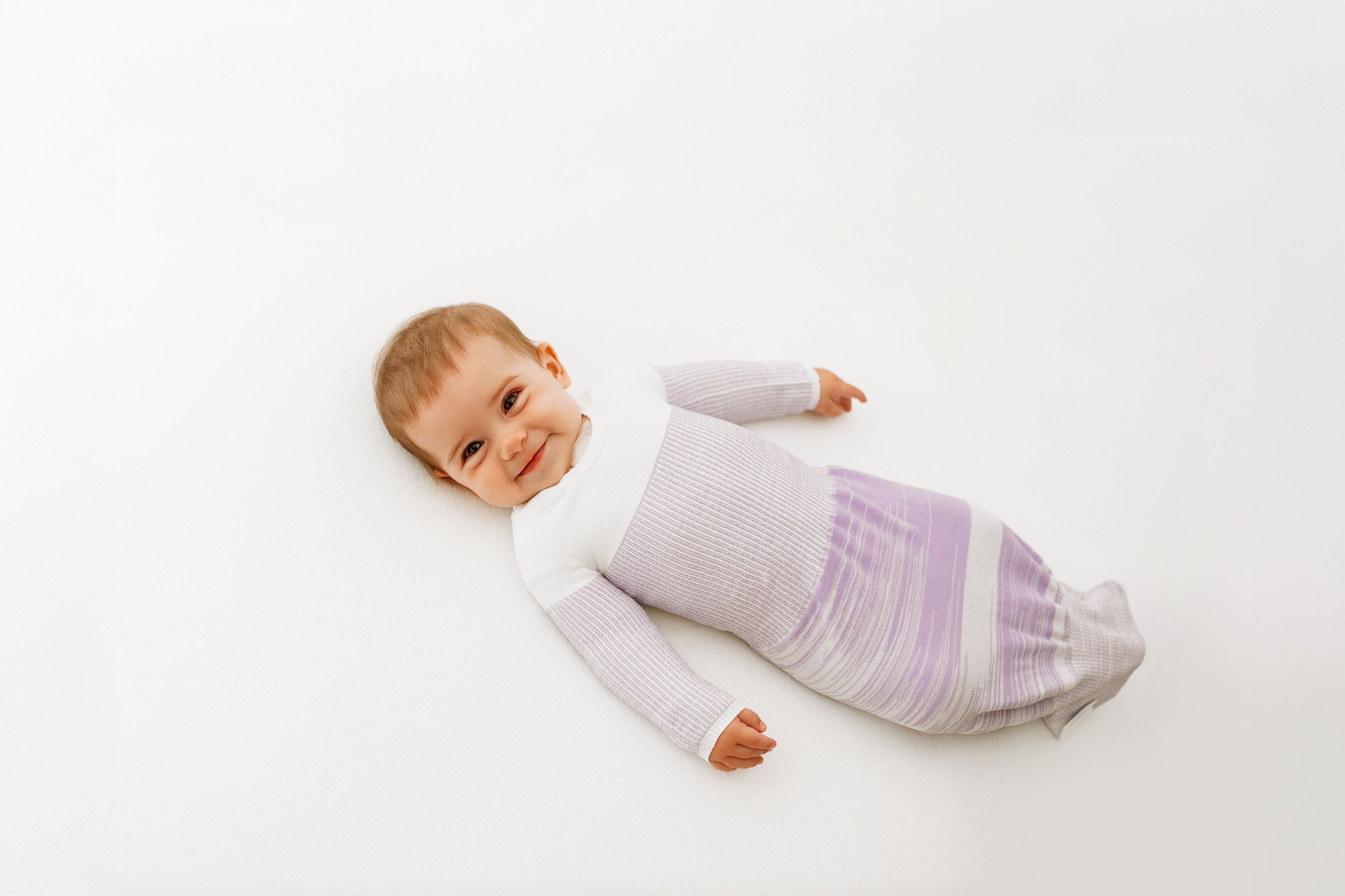 Swaddelini Lavender Arms Out™ Long Sleeve Sleep Sack- Bambi Baby