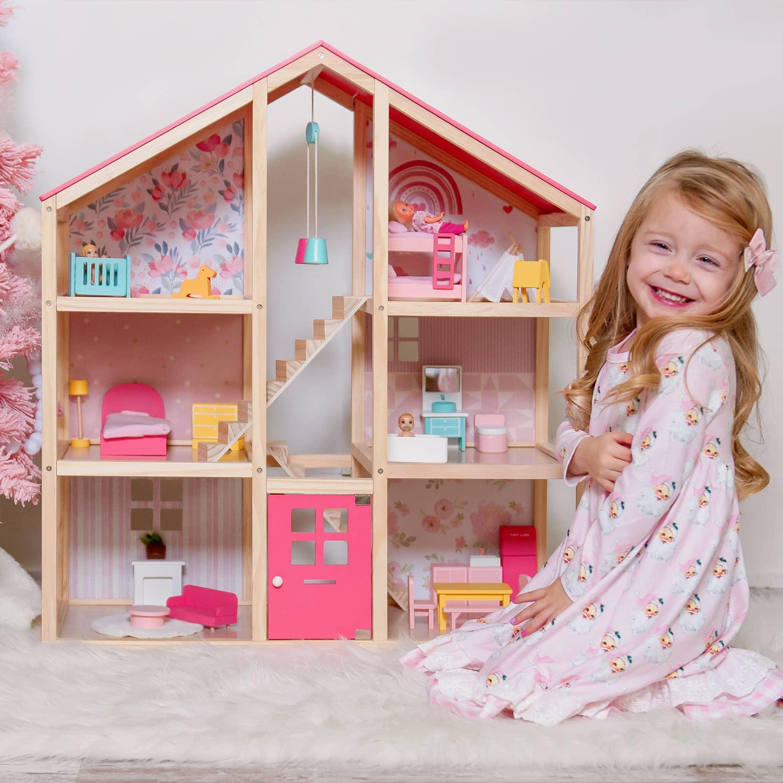 Tiny Land® Sweetwood Love Dollhouse without Dolls- Bambi Baby