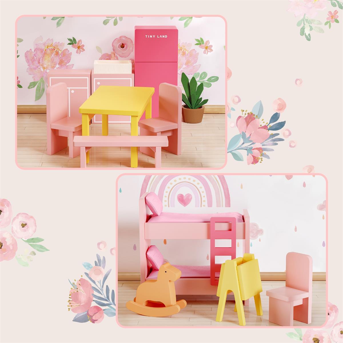 Tiny Land® Sweetwood Love Dollhouse without Dolls- Bambi Baby