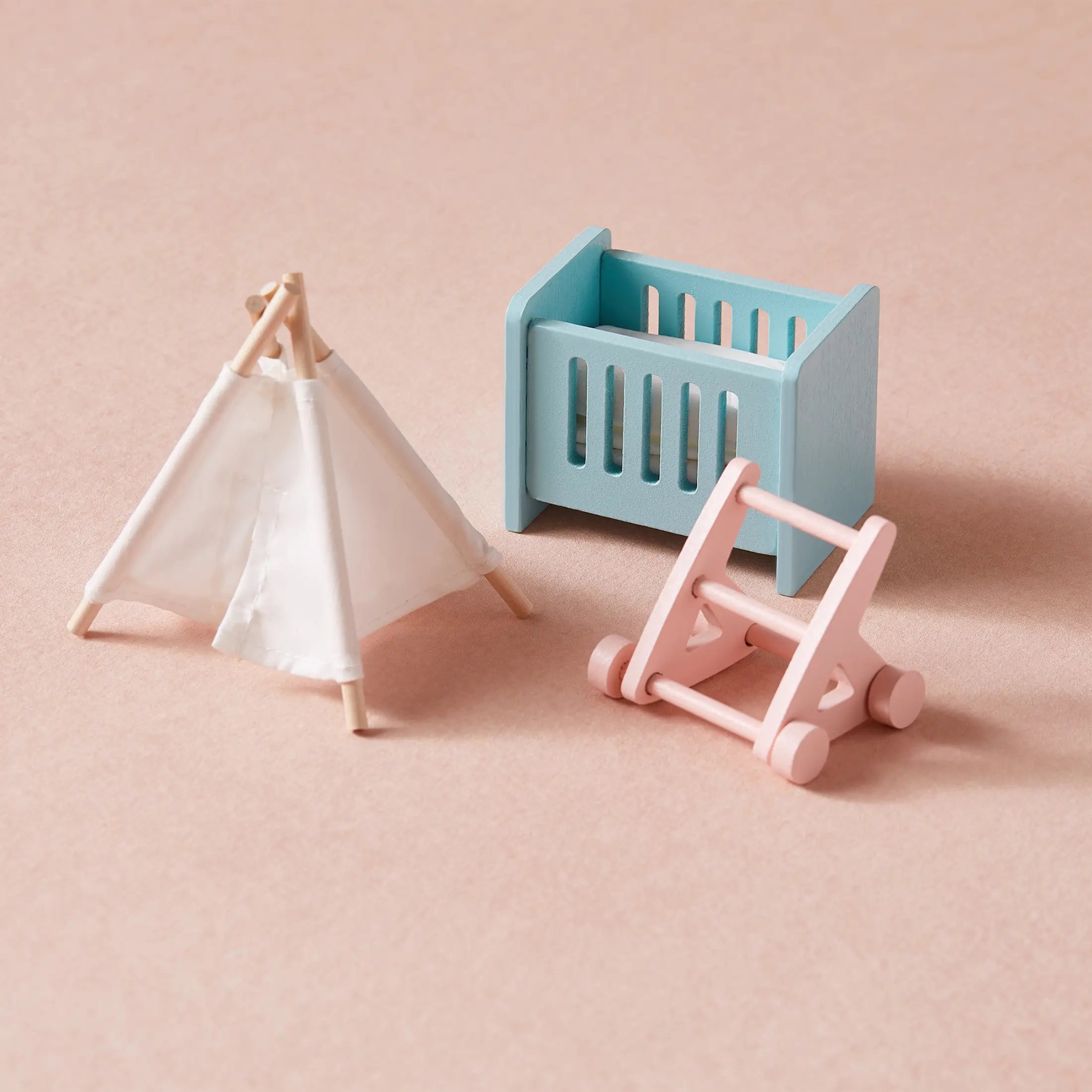Tiny Land® Sweetwood Love Dollhouse without Dolls- Bambi Baby