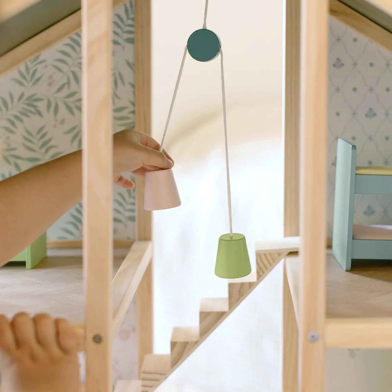Tiny Land® Sweetwood Evergreen Dollhouse without Dolls- Bambi Baby