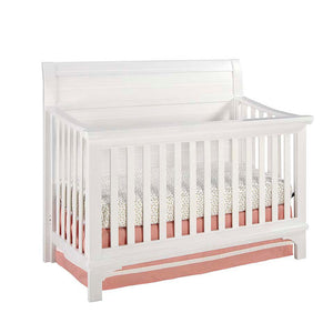 White Westwood Taylor Convertible Crib - Front View | Bambi Baby