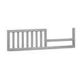 Weathered Grey Wood Toddler Rail - Side View | Bambi Baby