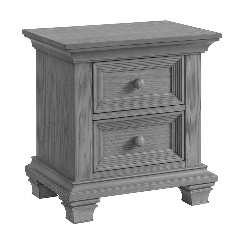Oxford Baby Weston 2 Dr. Nightstand Dusk Gray- Bambi Baby