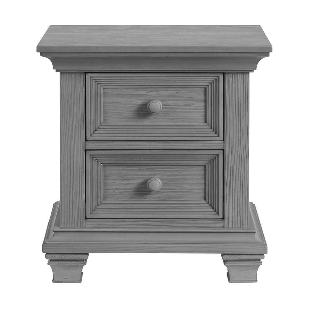 Oxford Baby Weston 2 Dr. Nightstand Dusk Gray- Bambi Baby