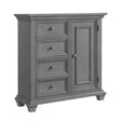 Oxford Baby Weston 2 Piece Nursery Set - Convertible Crib + & Chifferobe in Dusk Gray - Bambi Baby