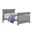 Oxford Baby Weston 2 Piece Nursery Set - Convertible Crib + & 7 Drawer Dresser in Dusk Gray - Bambi Baby