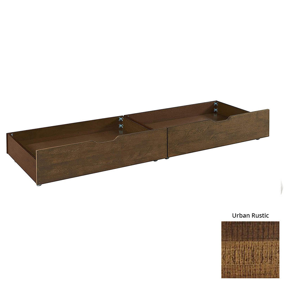 Westwood Urban Rustic Youth Under Bed Storage Drawer (2) In Brushed Wheat- Bambi Baby