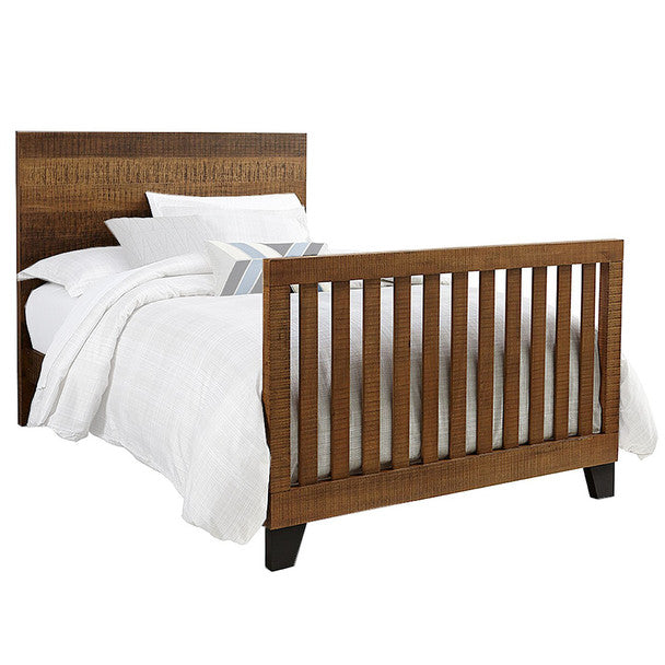 Cabecero/pie de cama/listones juveniles Westwood Urban Rustic Twin en color trigo cepillado- Bambi Baby