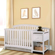 Westwood Montville Crib And Changer W/Pad In White - Bambi Baby